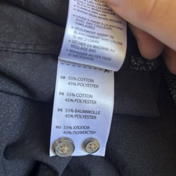 HB‎ Harbor Bay Men Button Shirt Size 4XLT Long Sleeve Abstract Office Prep City - Picture 10 of 11